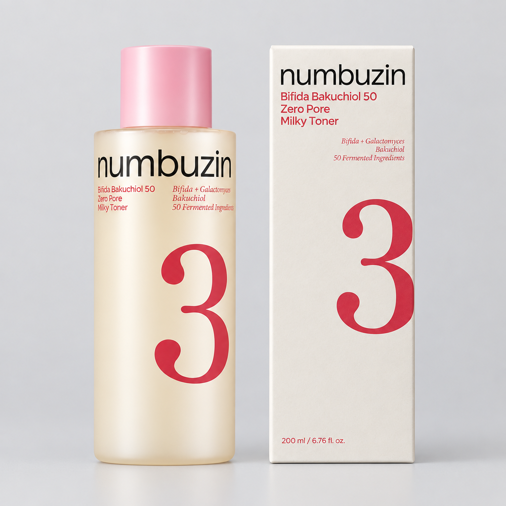 NUMBUZIN No. 3 Bifida Bakuchiol 50 Zero Pore Milky Toner
