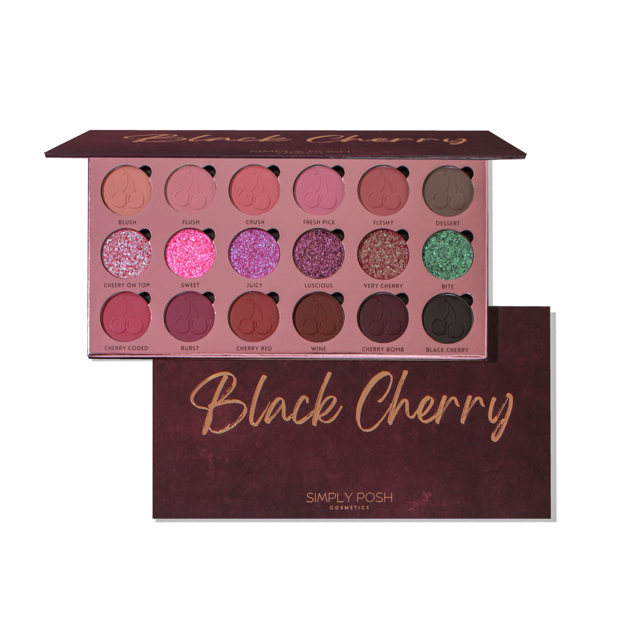 SIMPLY POSH COSMETICS Black Cherry Shadow Palette