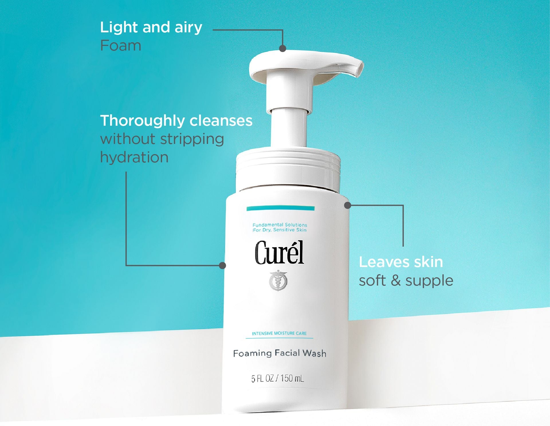 KAO Curél Intensive Moisture Care Foaming Facial Wash