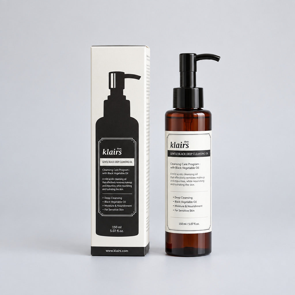 DEAR, KLAIRS Gentle Black Deep Cleansing Oil
