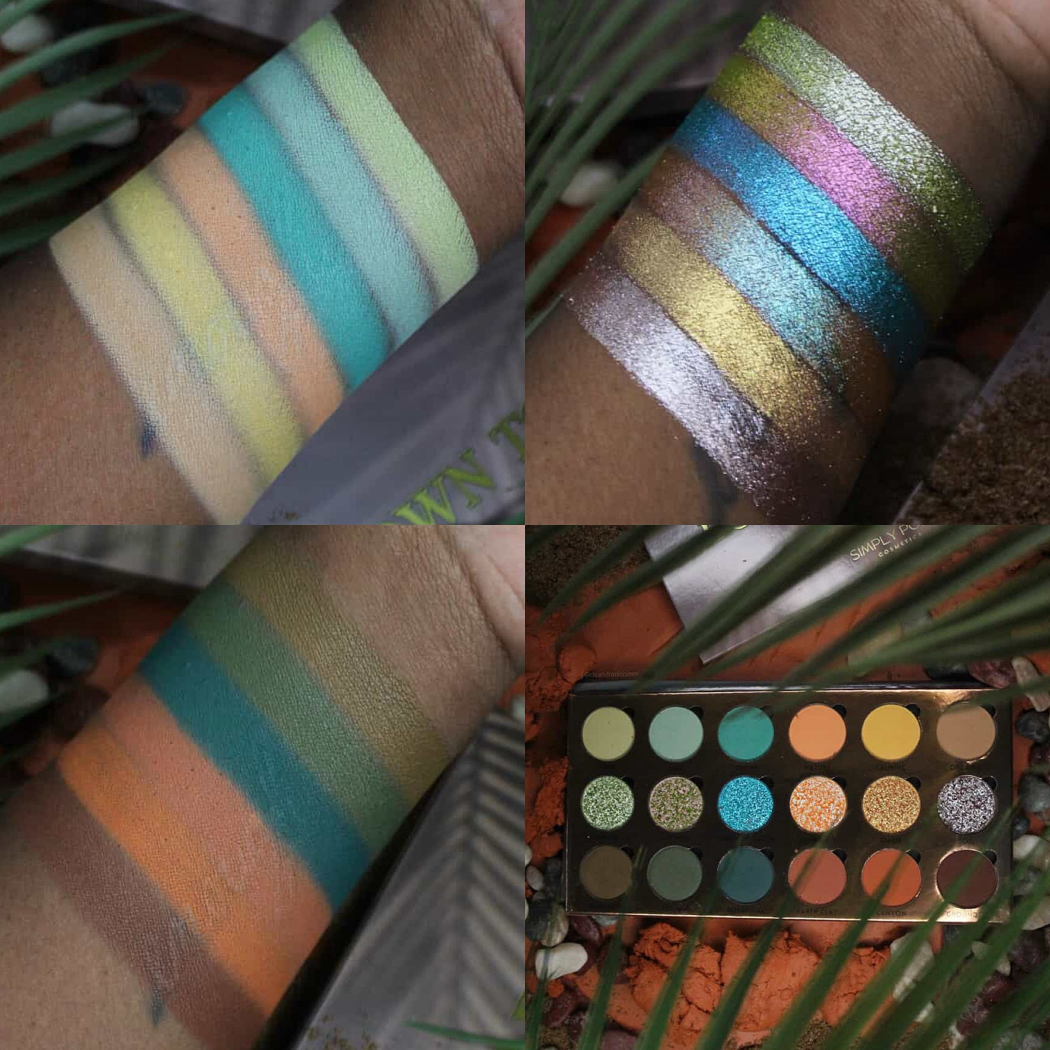SIMPLY POSH COSMETICS Down To Earth Shadow Palette