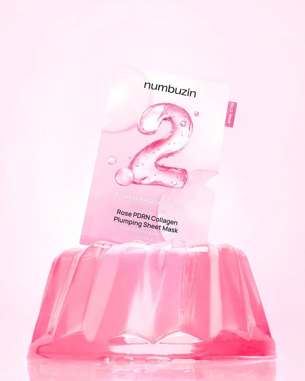 NUMBUZIN No.2 Rose PDRN Collagen Plumping Sheet Mask (4 Sheets)
