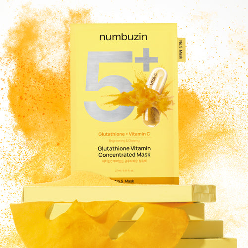 NUMBUZIN No.5+ Glutathione Vitamin Concentrated Mask (5 Sheets)