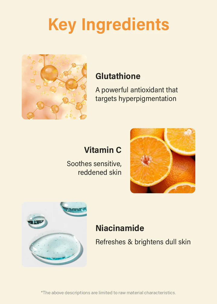NUMBUZIN No.5+ Glutathione Vitamin Concentrated Mask (5 Sheets)