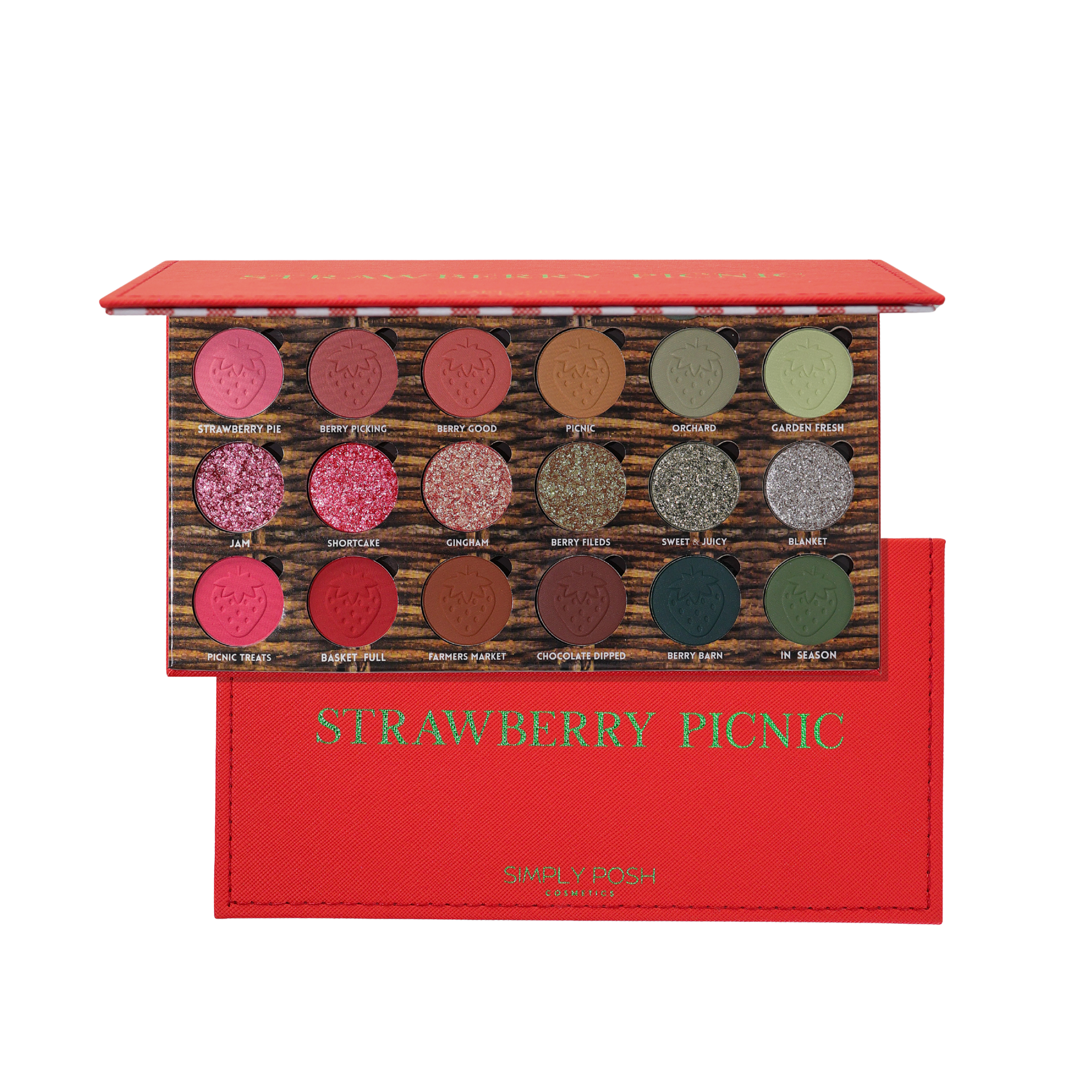 SIMPLY POSH COSMETICS Strawberry Picnic Shadow Palette